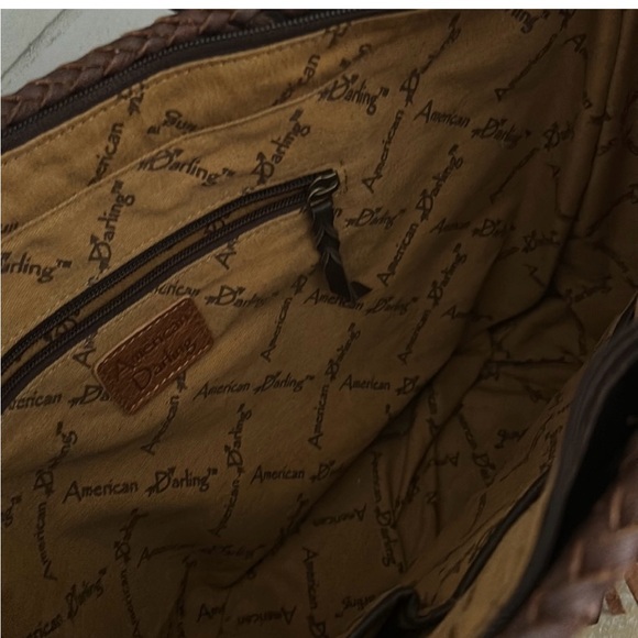 New American Darling Leather Purse with Turquoise Stone! - Picture 5 of 6